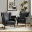 Mira Set  + Faux Leather Chairs + liqana
