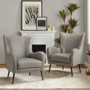 Mira Set + Faux Leather Chairs + liqana