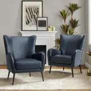 Mira Set + Faux Leather Chairs + liqana