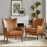 Mira Set + Faux Leather Chairs + liqana