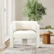Modern 3-Legs Barrel Accent Chair