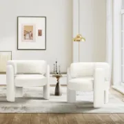 Modern 3-Legs Barrel Accent Chair