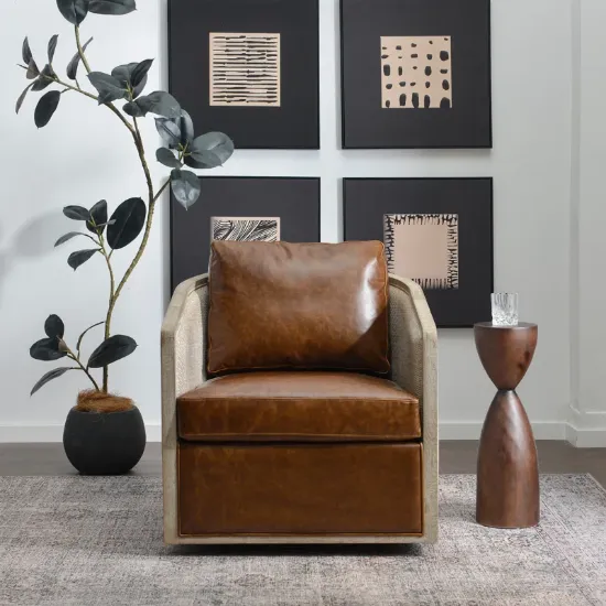 Leather Swivel Chair
