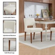 Bouclé Upholstered Side Chair | Comfortable Accent Chair | liqana