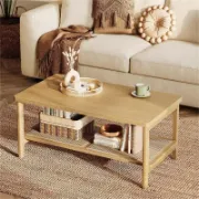 Coffee Table with Storage Shelf