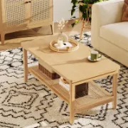 Coffee Table with Storage Shelf