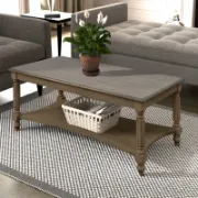 Solid Wood Rectangular Coffee Table