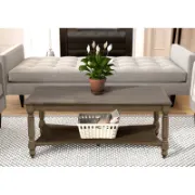 Solid Wood Rectangular Coffee Table