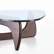 Triangle Glass Top Coffee Table