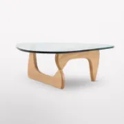 Triangle Glass Top Coffee Table