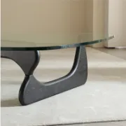 Triangle Glass Top Coffee Table