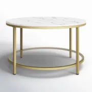 Round Coffee Table with Storage