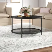Round Coffee Table with Storage