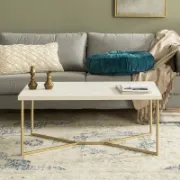 Cross-Leg Design Coffee Table