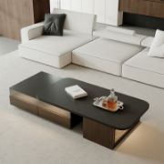 Extendable Coffee Table with LED Light