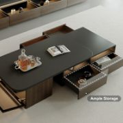 Extendable Coffee Table with LED Light