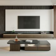 Extendable Coffee Table with LED Light