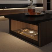 Extendable Coffee Table with LED Light
