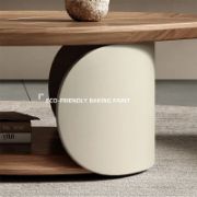 Leaf Shape Solid Wood Coffee Table