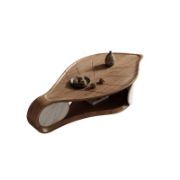 Leaf Shape Solid Wood Coffee Table
