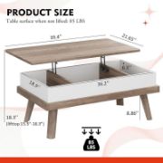 Lift Top Coffee Table with Storage