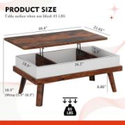 Lift Top Coffee Table with Storage