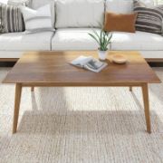 Solid wood single coffee table