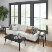 Solid wood single coffee table