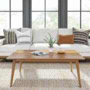 Solid wood single coffee table
