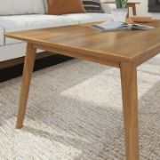Solid wood single coffee table