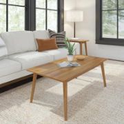 Solid wood single coffee table