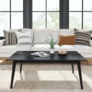 Solid wood single coffee table
