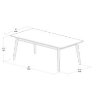 Solid wood single coffee table