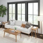 Solid wood single coffee table