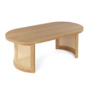 Oval Rattan Coffee Table