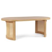 Oval Rattan Coffee Table
