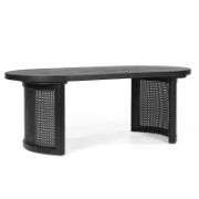 Oval Rattan Coffee Table