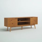 Wooden TV Stand with Two Doors