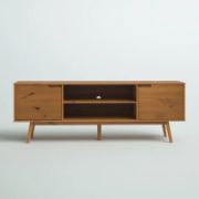 Wooden TV Stand with Two Doors