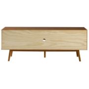Wooden TV Stand with Two Doors