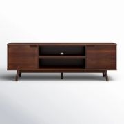Wooden TV Stand with Two Doors