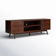 Wooden TV Stand with Two Doors