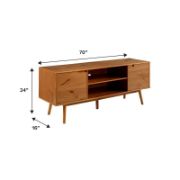 Wooden TV Stand with Two Doors