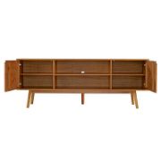 Wooden TV Stand with Two Doors