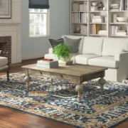 Modern design coffee table with a traditional touch