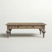 Modern design coffee table with a traditional touch
