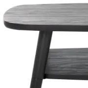 Rectangular coffee table with rounded edges