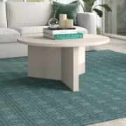 Round Scandi-inspired coffee table