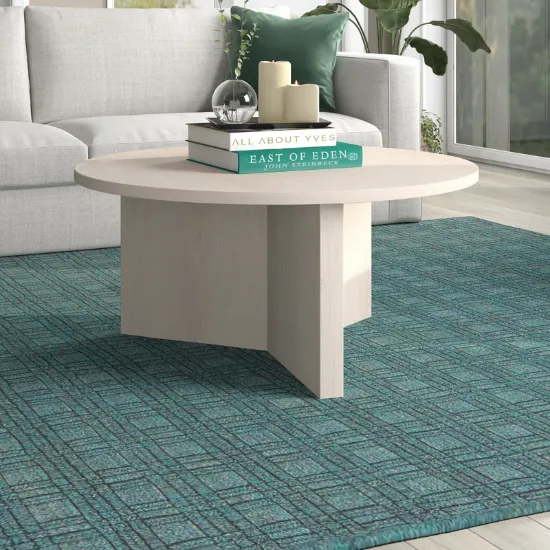 Round Scandi-inspired coffee table