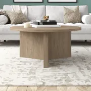 Round Scandi-inspired coffee table